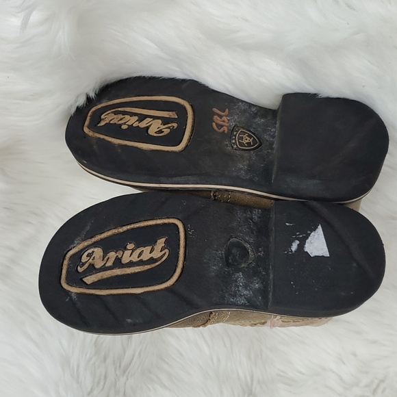 Ariat 4LR kids shoes boots leather suede size 11.5 - Picture 8 of 9